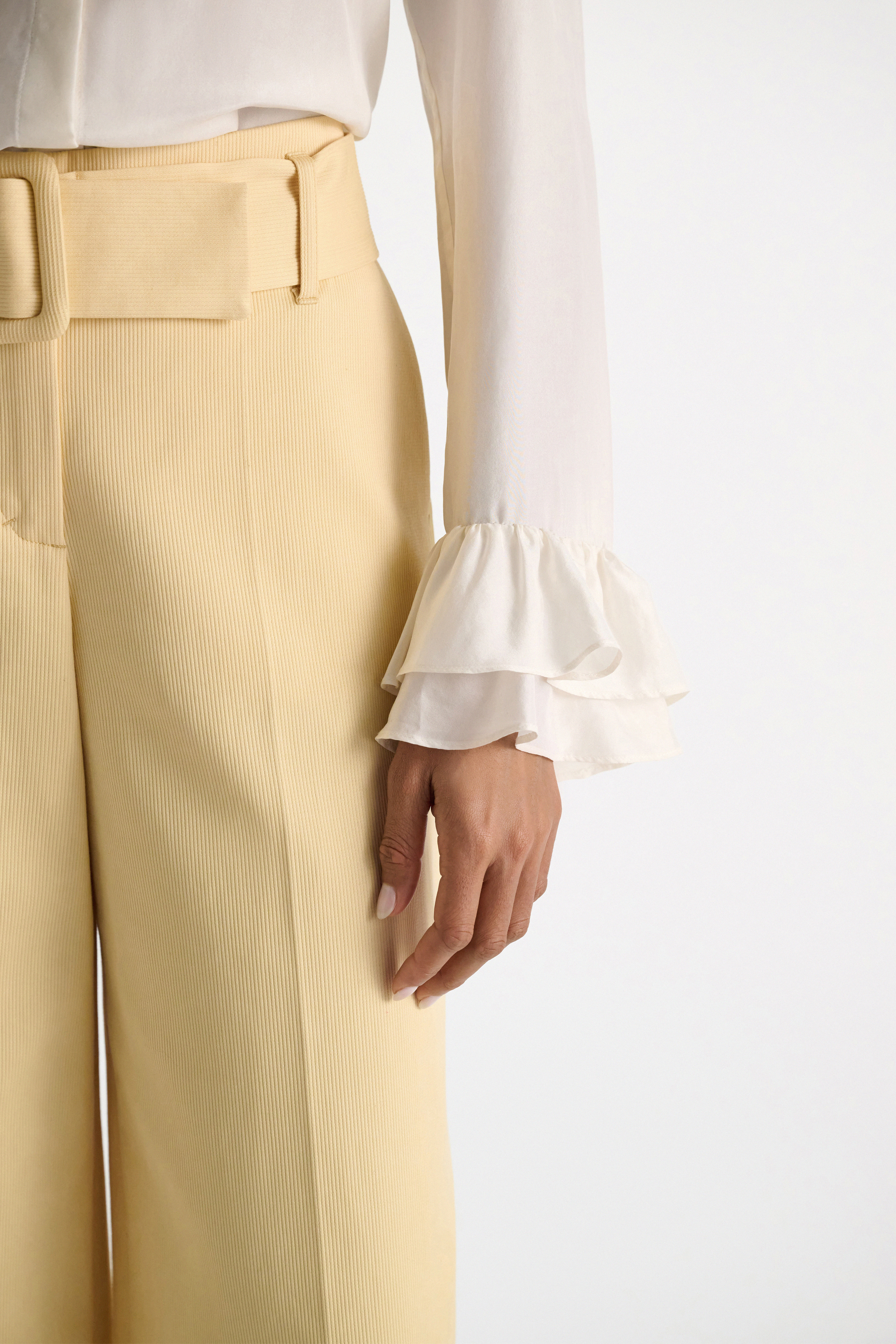 Dorothee Schumacher Habotai silk shirt camellia white